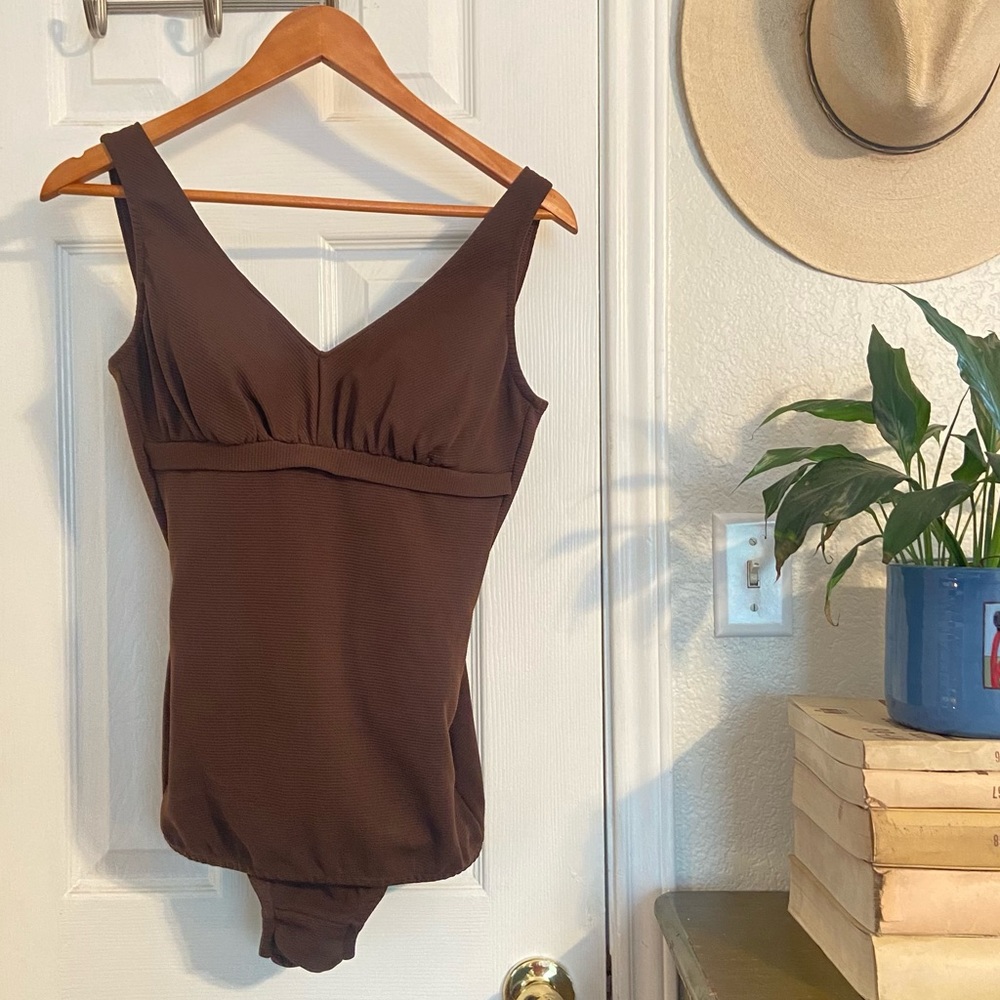 Sold - Vintage 1950’s Brown Swimsuit